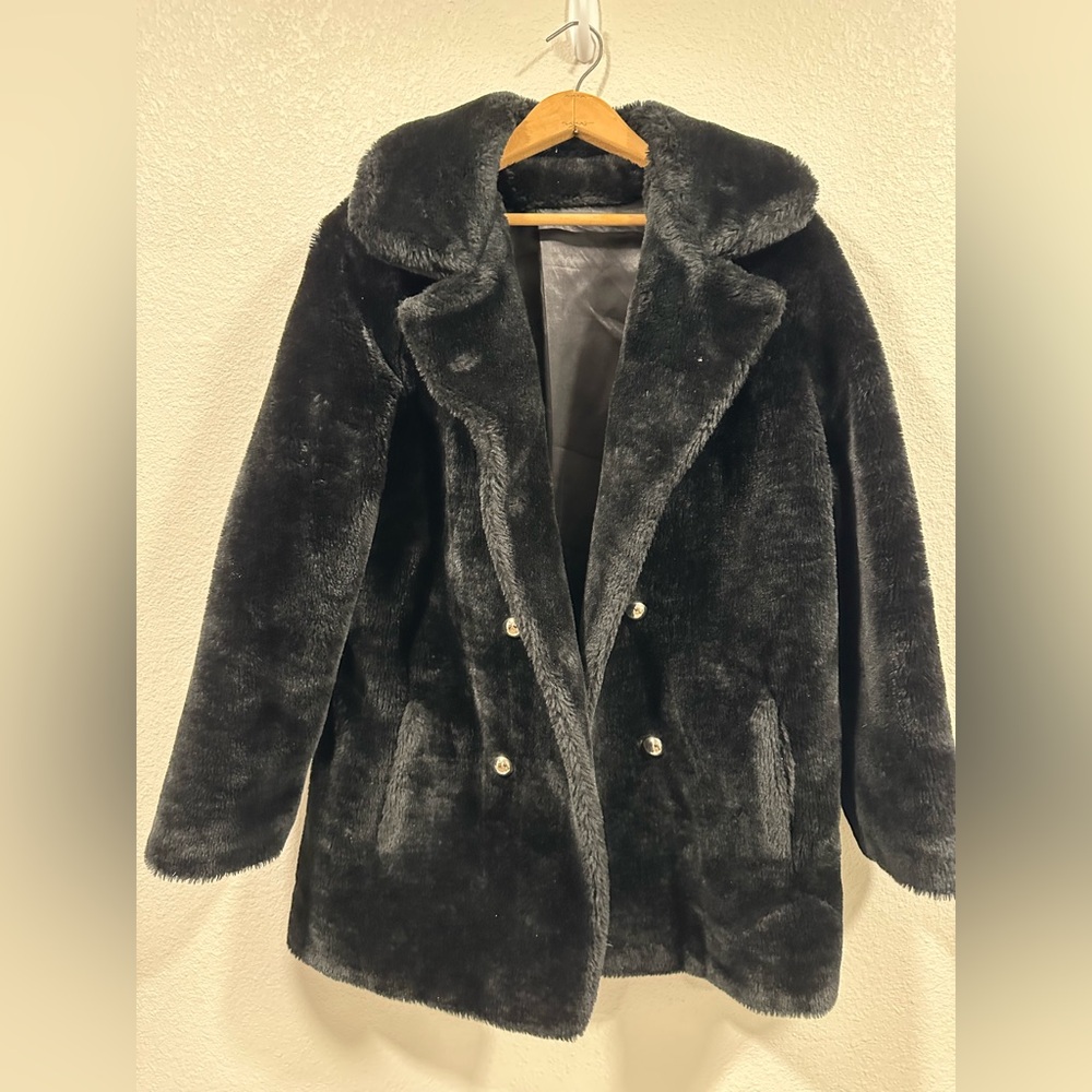 Vintage 60s 70s Susan Lynn Faux Fur Coat